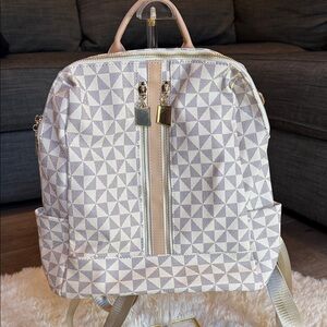 Stylish Geometric Pattern Backpack